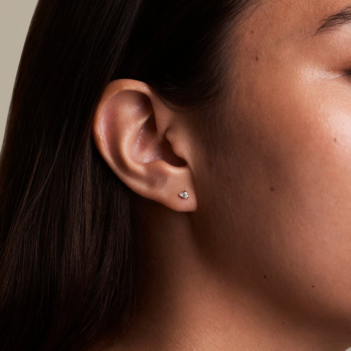 Pear Cluster Stud Earrings in Gold-Astrid & Miyu