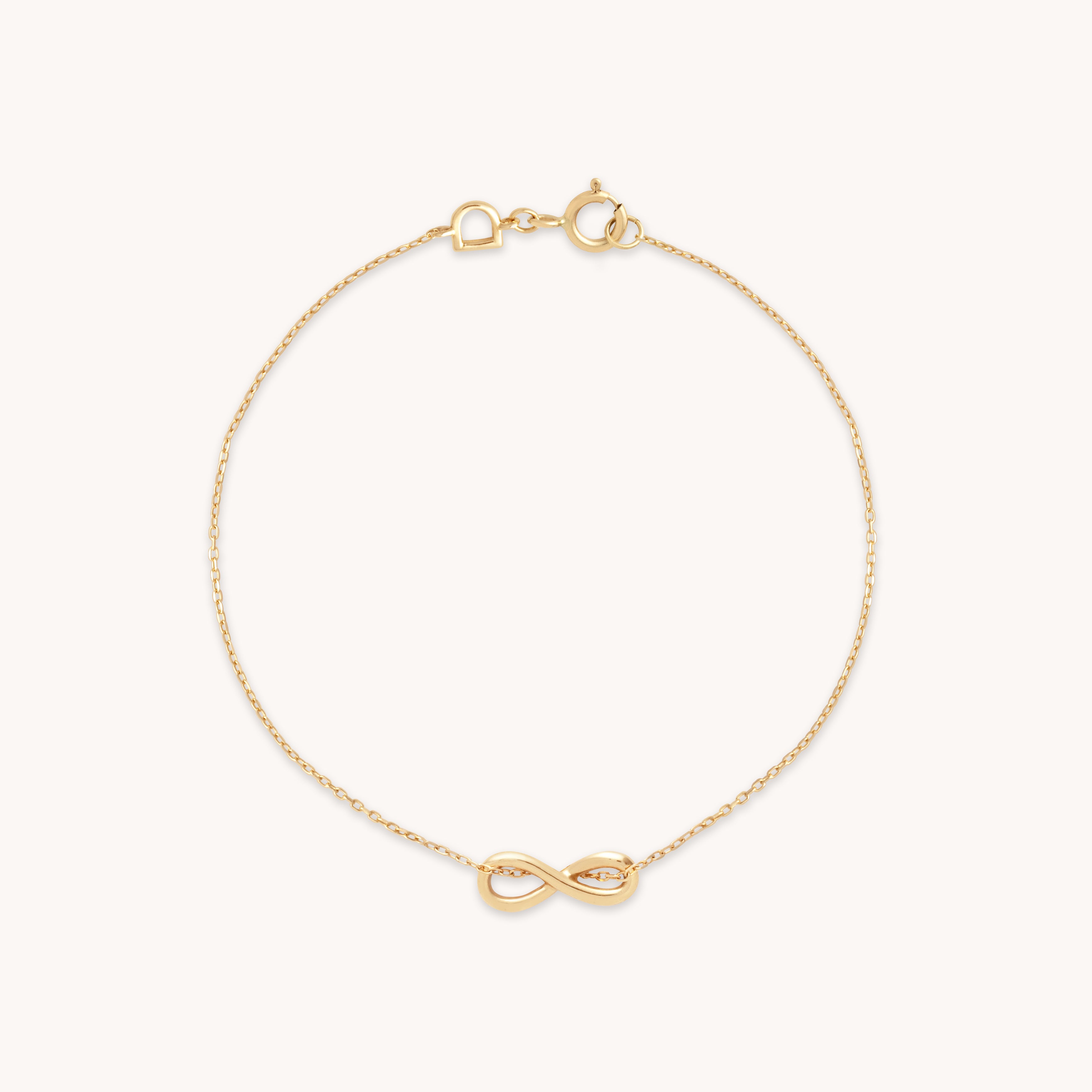 Bracelets - Infinite Charm Bracelet in Solid Gold - Charm Bracelet - Astrid & Miyu