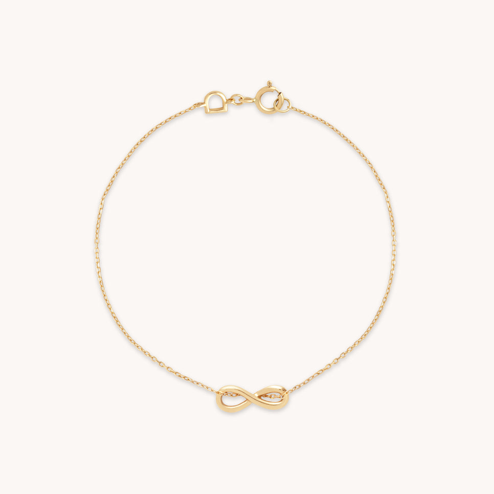 Bracelets - Infinite Charm Bracelet in Solid Gold - Charm Bracelet - Astrid & Miyu