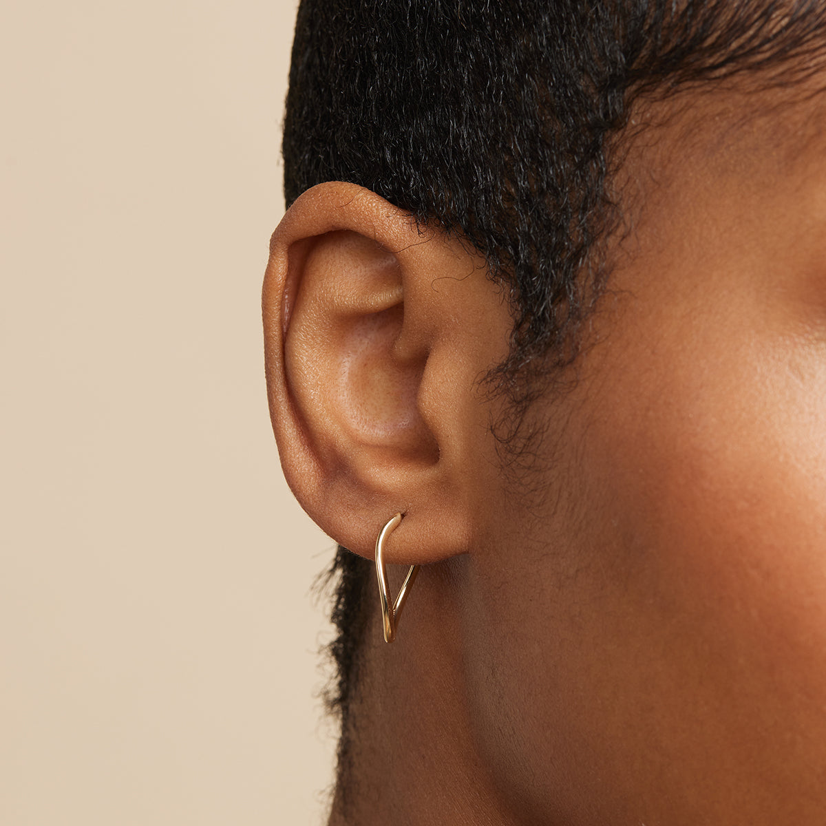 Bridal Jewellery - Infinite Hoops in Solid Gold - Hoop Earrings - Astrid & Miyu