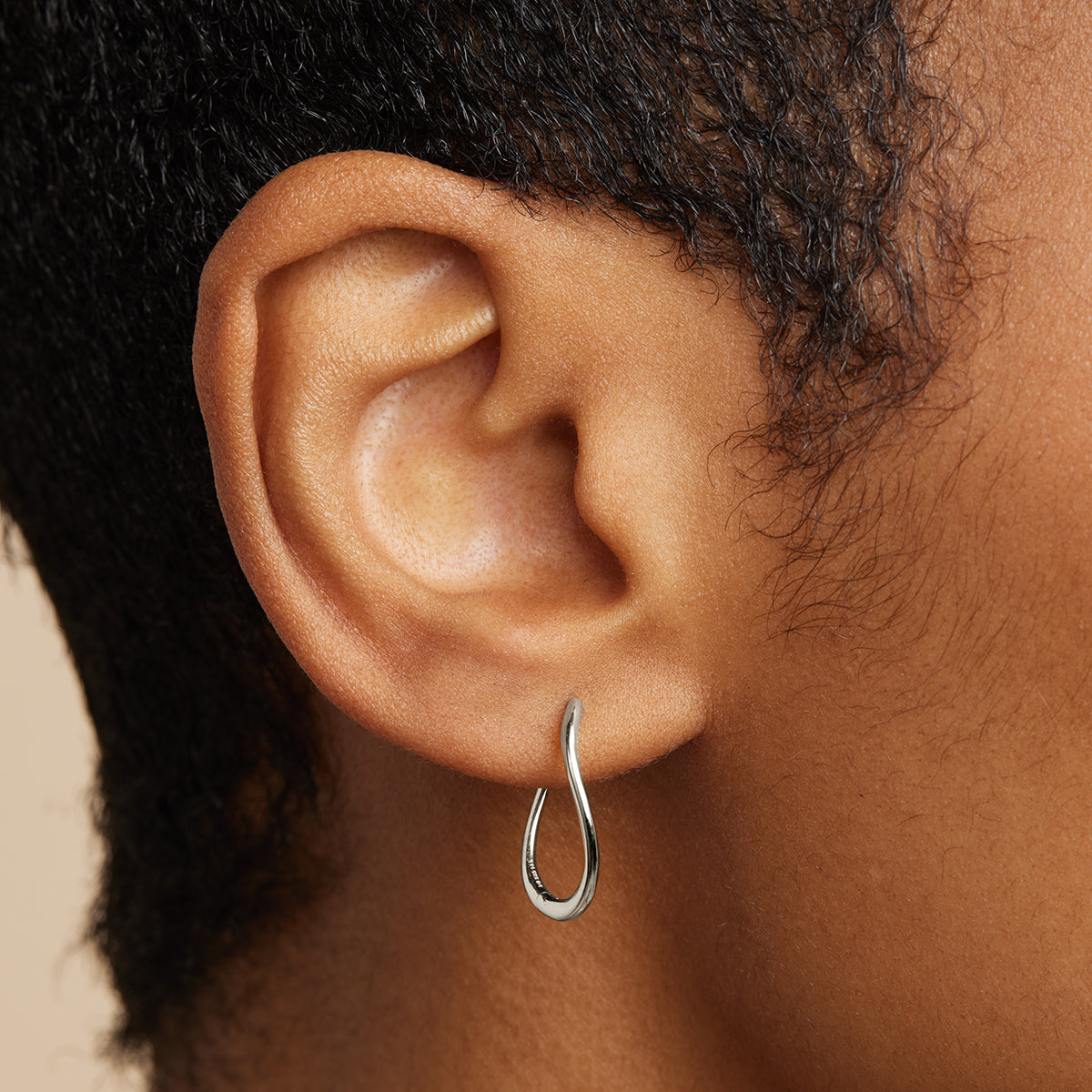 Bridal Jewellery - Infinite Hoops in Solid White Gold - Hoop Earrings - Astrid & Miyu