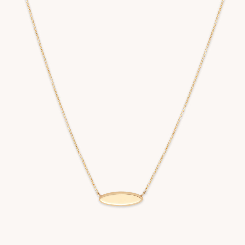 Bridal Jewellery - ID Pendant Necklace in Solid Gold - Pendant Necklace - Astrid & Miyu