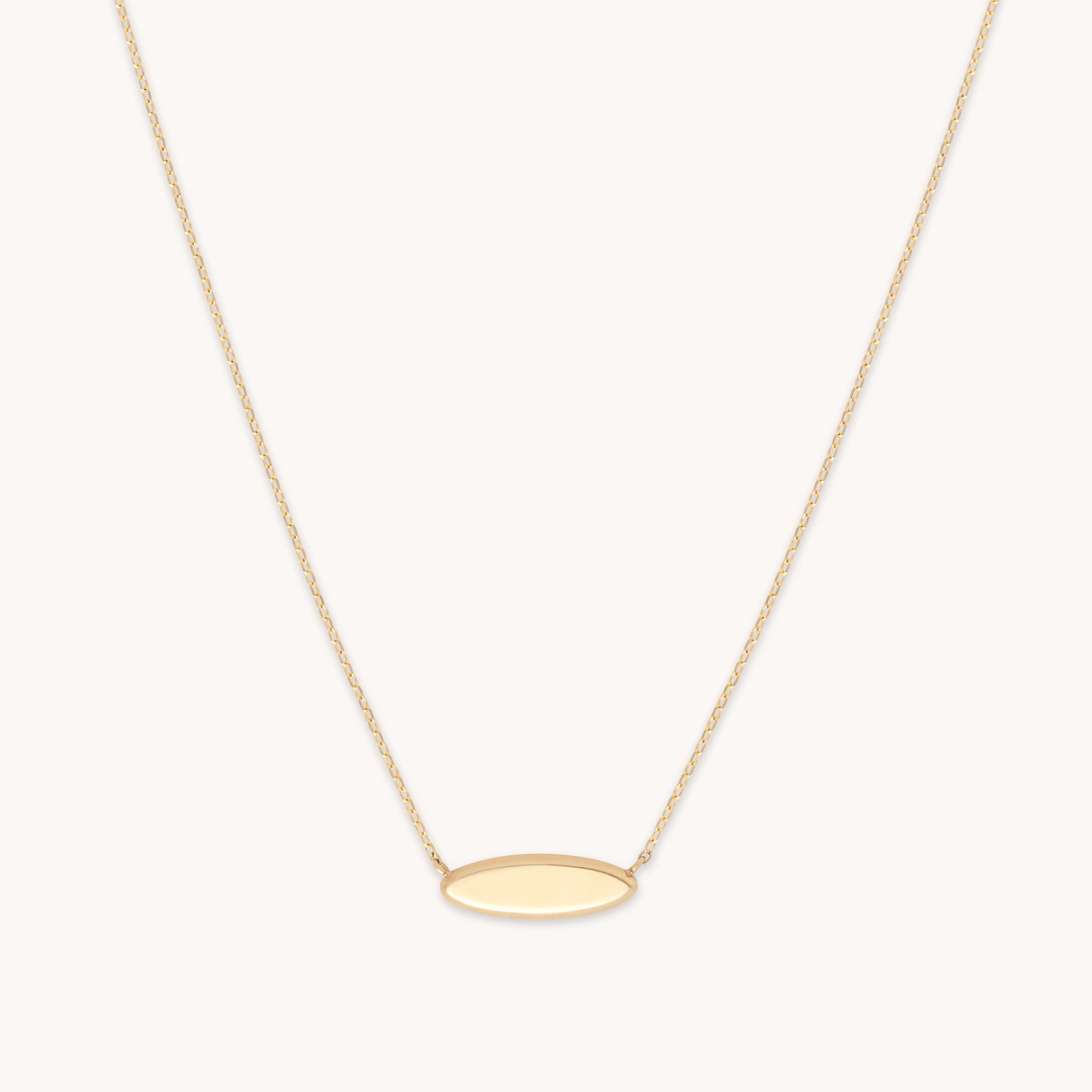 Bridal Jewellery - ID Pendant Necklace in Solid Gold - Pendant Necklace - Astrid & Miyu