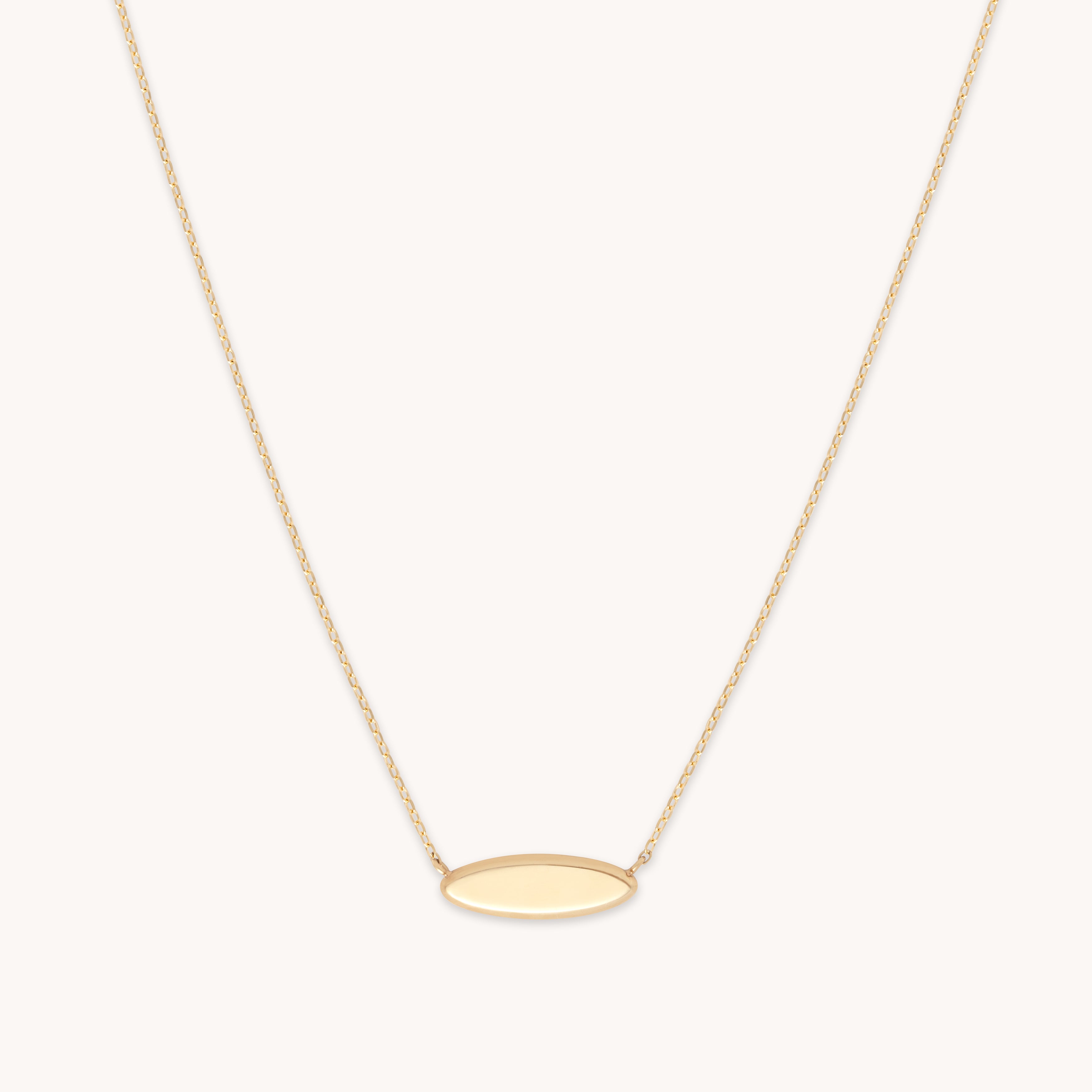 Bridal Jewellery - ID Pendant Necklace in Solid Gold - Pendant Necklace - Astrid & Miyu