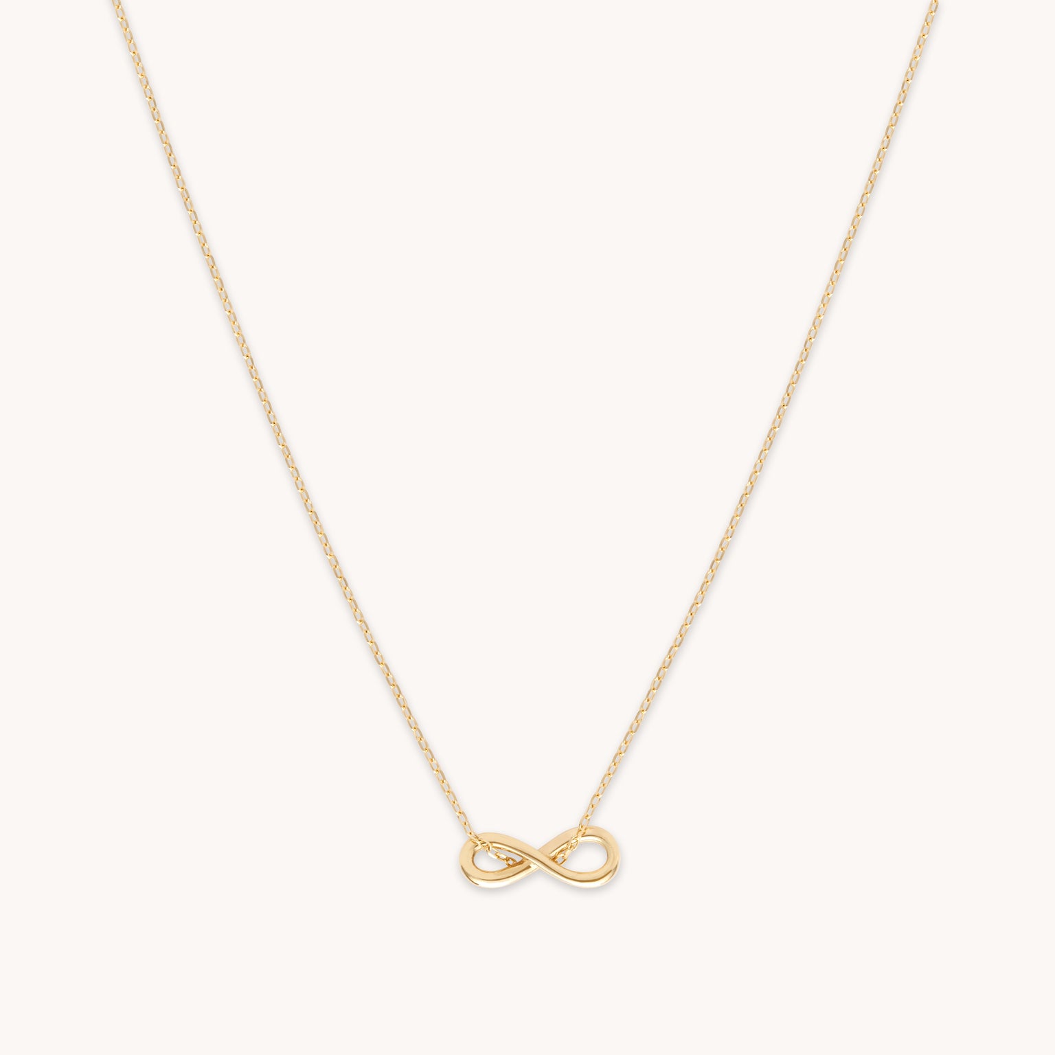 Bridal Jewellery - Infinite Pendant Necklace in Solid Gold - Pendant Necklace - Astrid & Miyu
