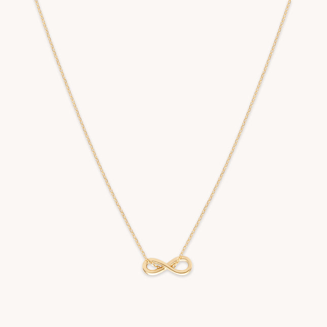 Infinite Pendant Necklace in Solid Gold