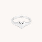 Graduation Gifts - Heart Signet Ring in Silver - Signet Ring - Astrid & Miyu