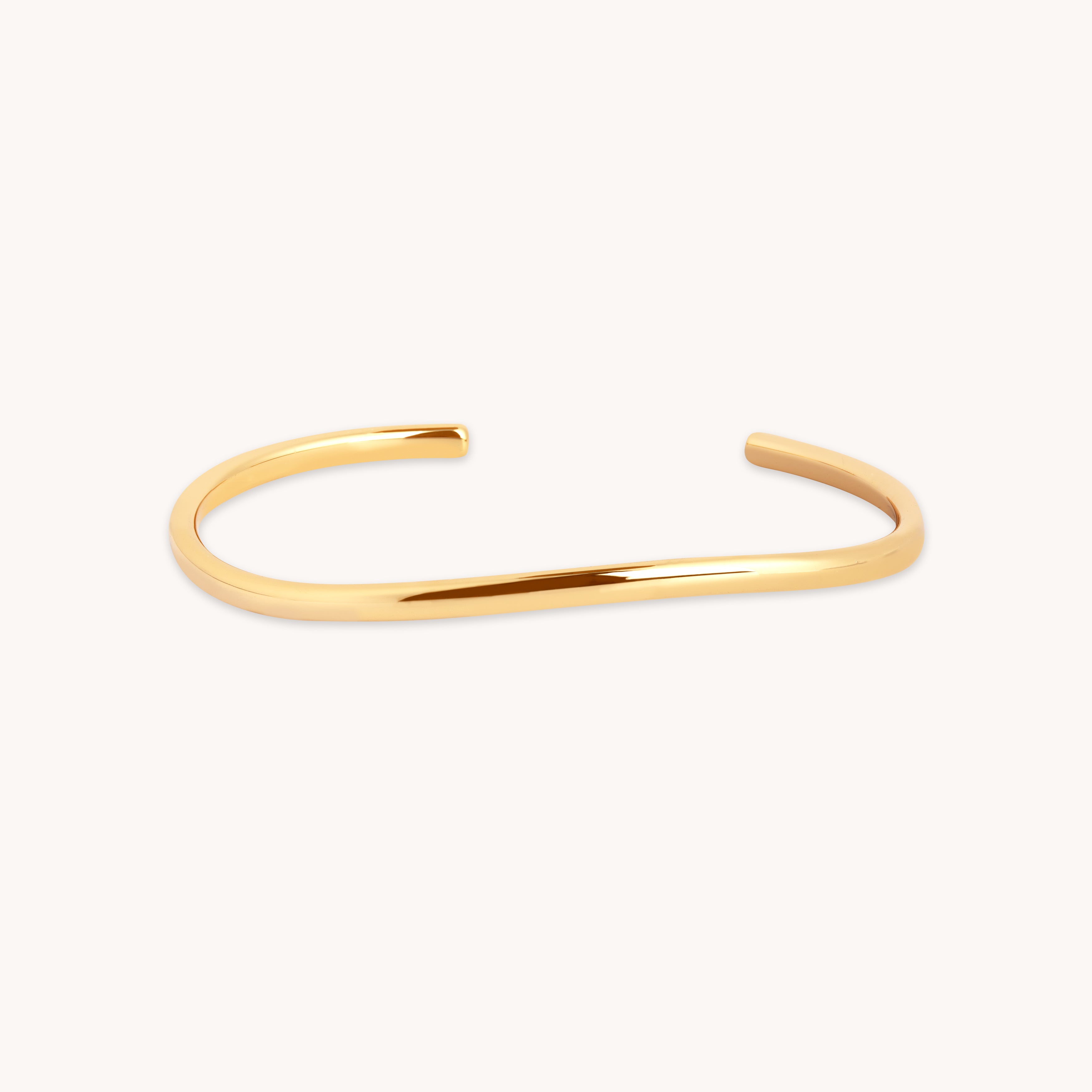 18k Gold Plated Jewellery - Infinite Cuff in Gold - Bracelets - Astrid & Miyu