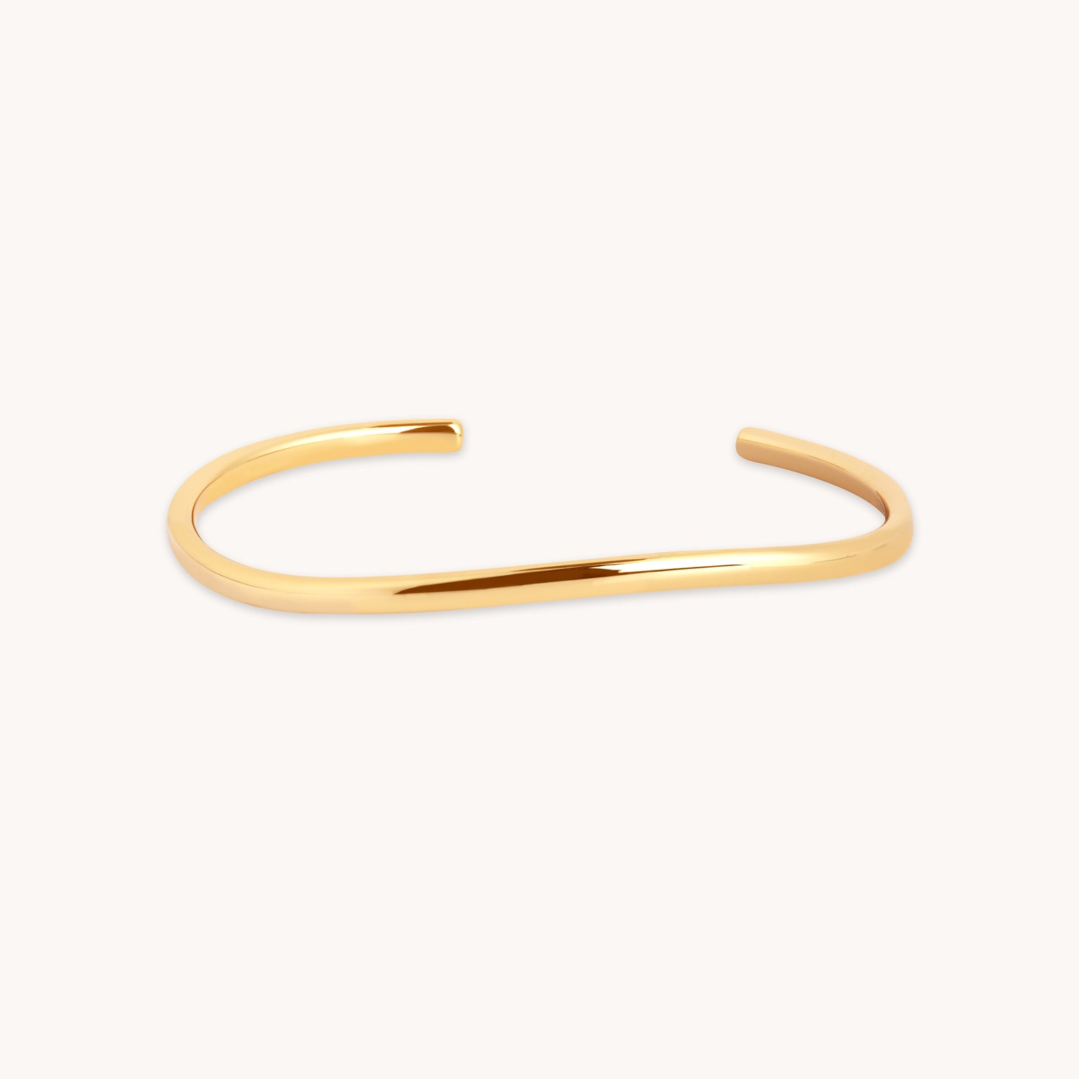 18k Gold Plated Jewellery - Infinite Cuff in Gold - Bracelets - Astrid & Miyu