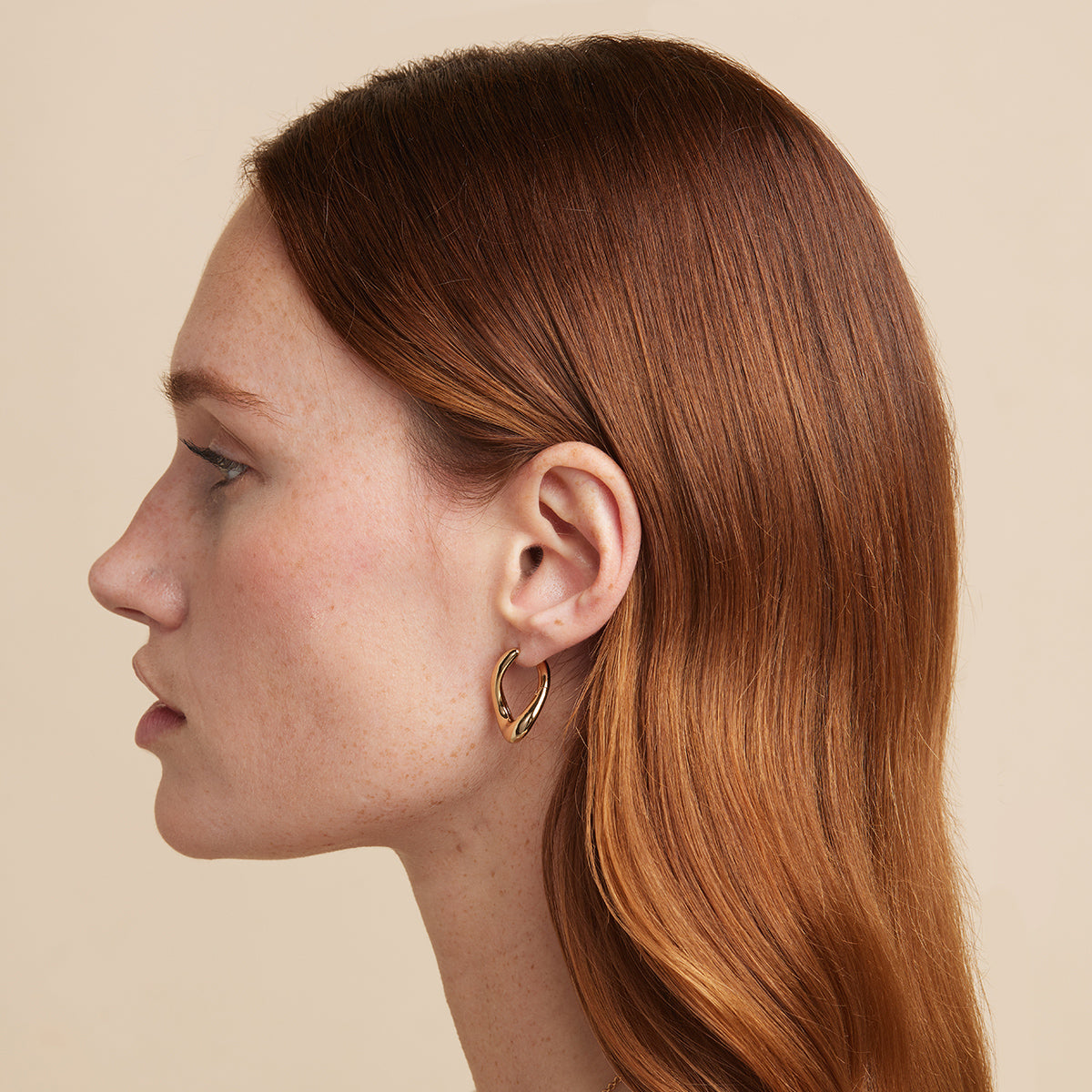 Molten Large Hoops in Gold-Astrid & Miyu