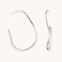 Earrings - Infinite Hoops in Silver - Hoop Earrings - Astrid & Miyu