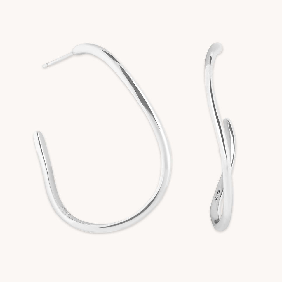 Earrings - Infinite Hoops in Silver - Hoop Earrings - Astrid & Miyu