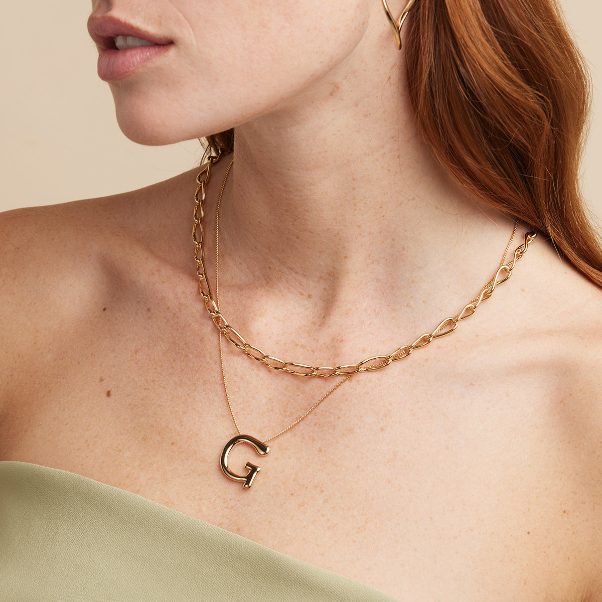 Infinite Chain Necklace in Gold