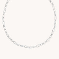 Infinite Chain Necklace in Silver