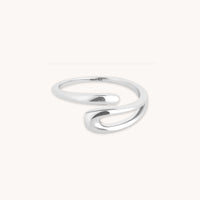 Molten Collection - Molten Wrap Ring in Silver - Silver Rings - Astrid & Miyu