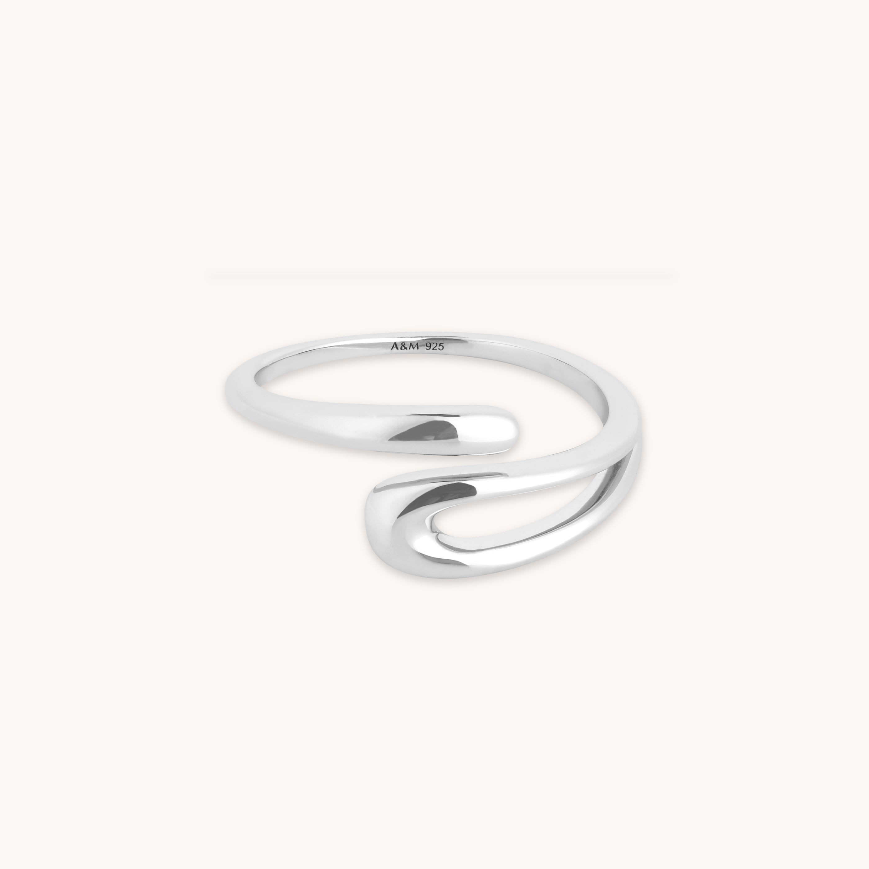 Molten Collection - Molten Wrap Ring in Silver - Silver Rings - Astrid & Miyu