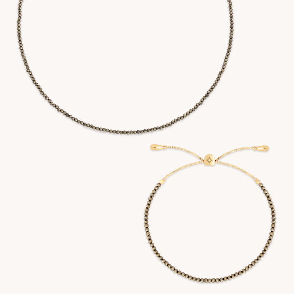 Bold Zodiacs & Zodiac Gift Sets - Ironstone Gemstone Gift Set in 9k Gold - Stacking Sets - Astrid & Miyu