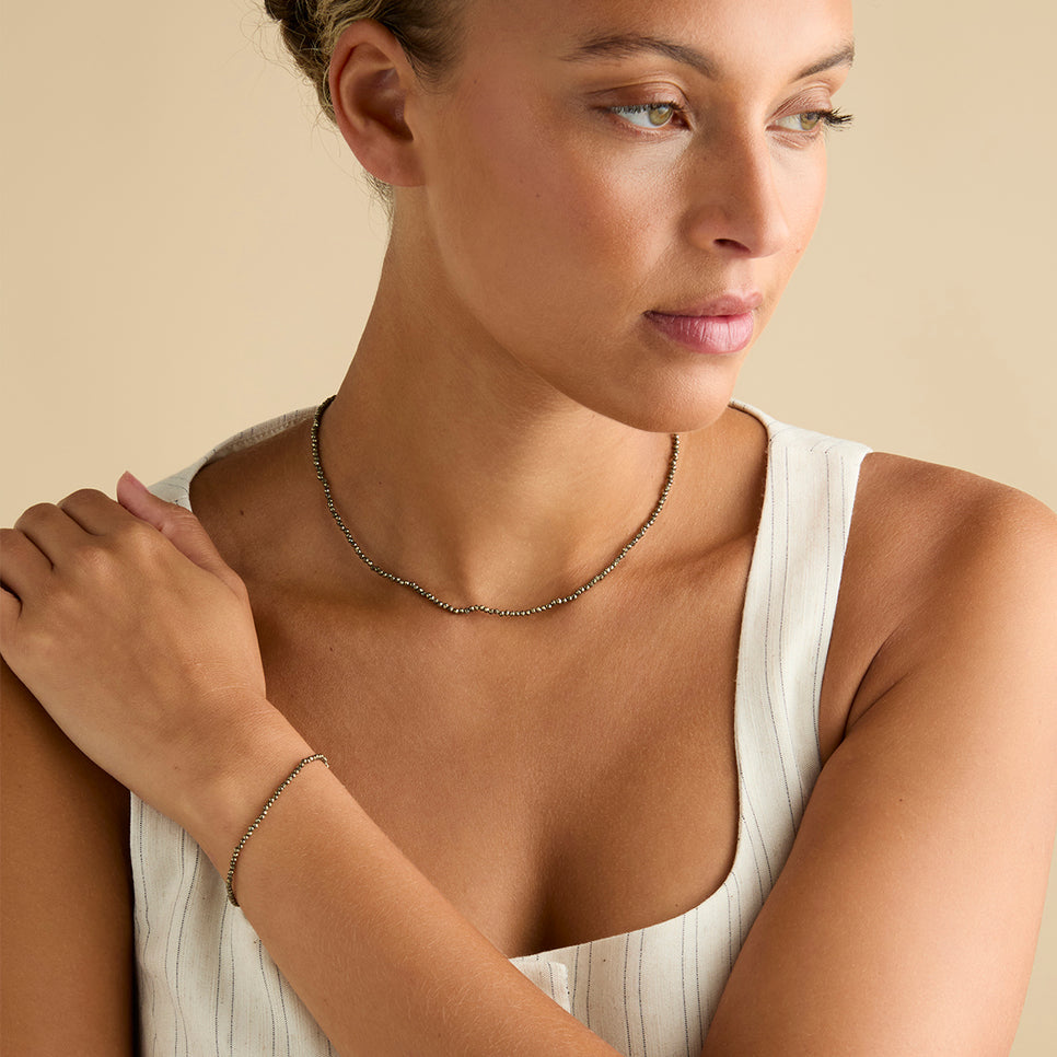 Bold Zodiacs & Zodiac Gift Sets - Ironstone Gemstone Gift Set in 9k White Gold - Stacking Sets - Astrid & Miyu