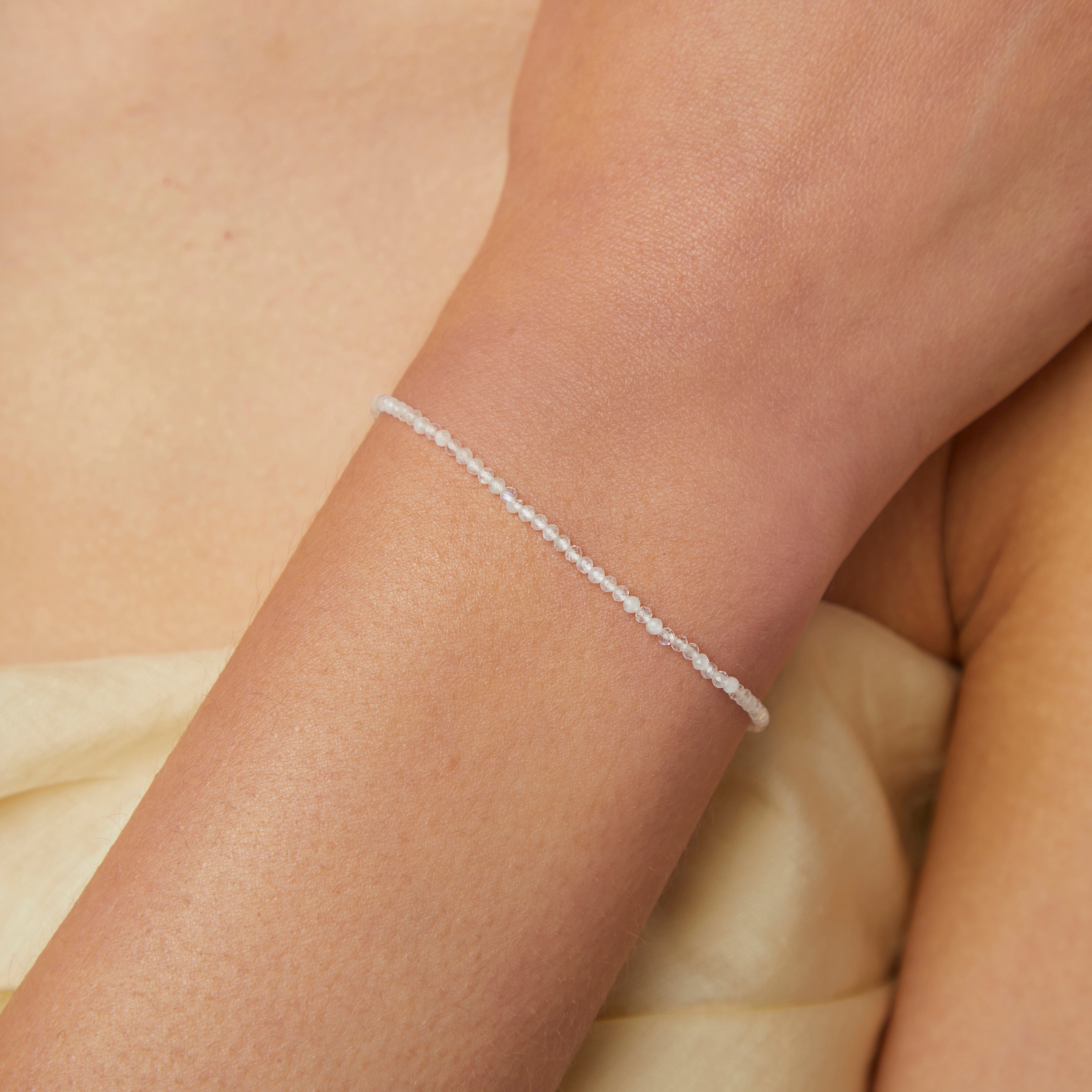 Bold Zodiacs & Zodiac Gift Sets - Moonstone Gemstone Gift Set in 9k White Gold - Stacking Sets - Astrid & Miyu