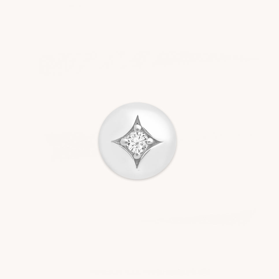 A&M Junior Collection - Cosmic Click Charm in 9k White Gold - Click Charm - Astrid & Miyu