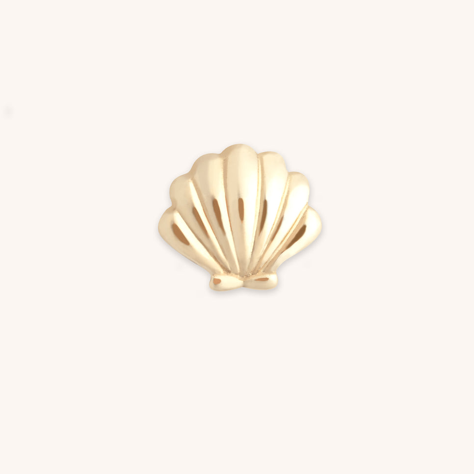 A&M Junior Collection - Shell Click Charm in 9k Gold - Click Charm - Astrid & Miyu