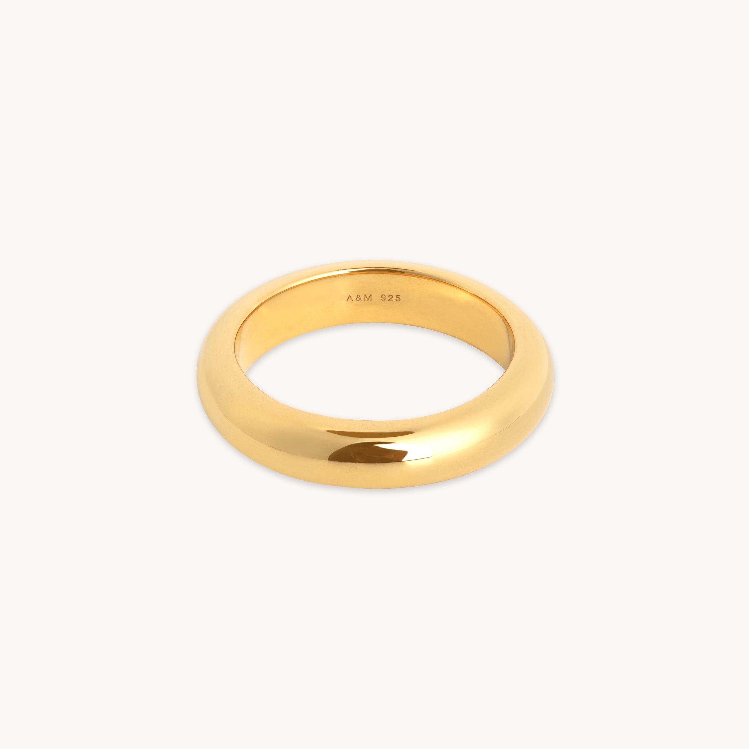 18k Gold Plated Jewellery - Bold Stacking Ring in Gold - Rings - Astrid & Miyu
