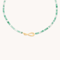18k Gold Plated Jewellery - Dolce Beaded Necklace in Gold - Pendant Necklace - Astrid & Miyu