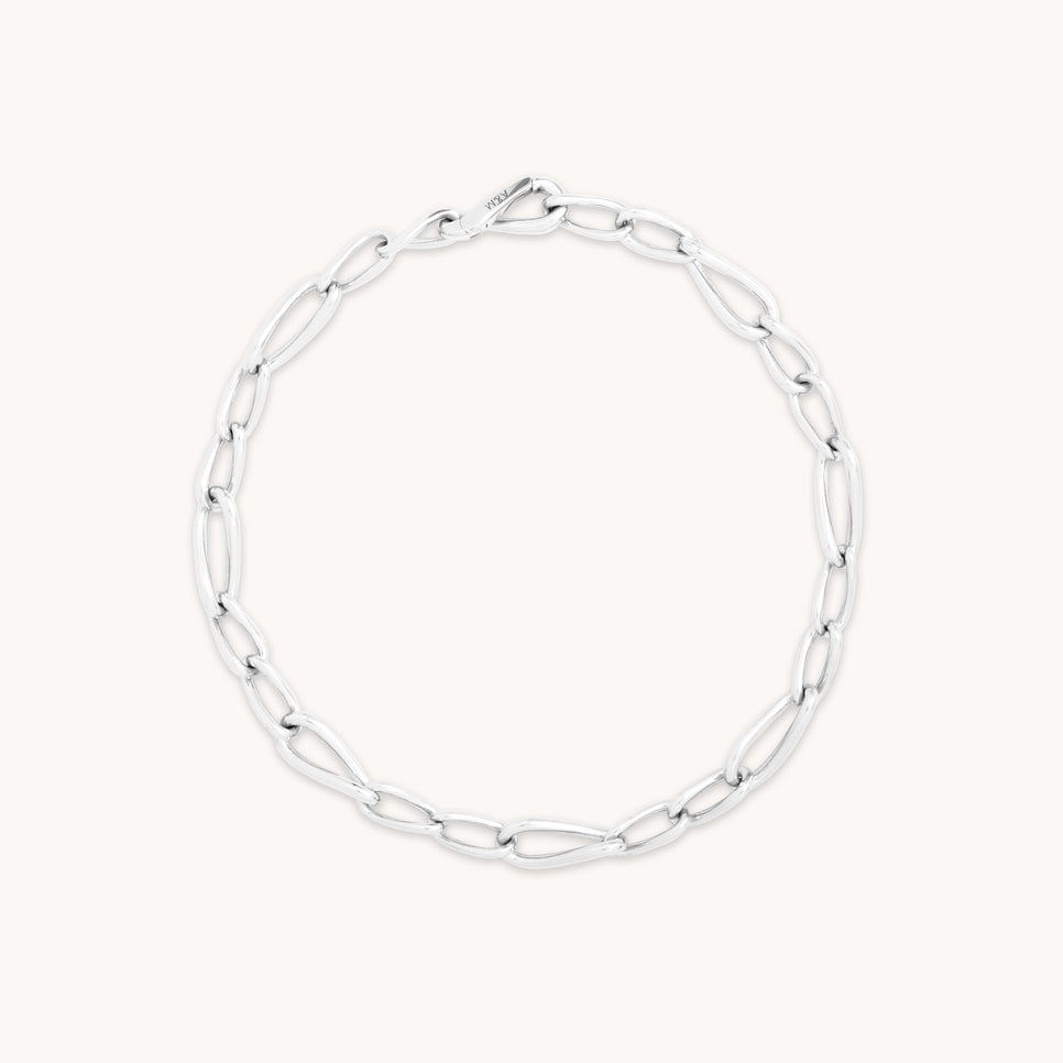 Bracelets - Infinite Slim Chain Bracelet in Silver - Chain Bracelet - Astrid & Miyu