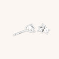 Earrings - Pearl & Crystal Studs in Silver - Stud Earrings - Astrid & Miyu