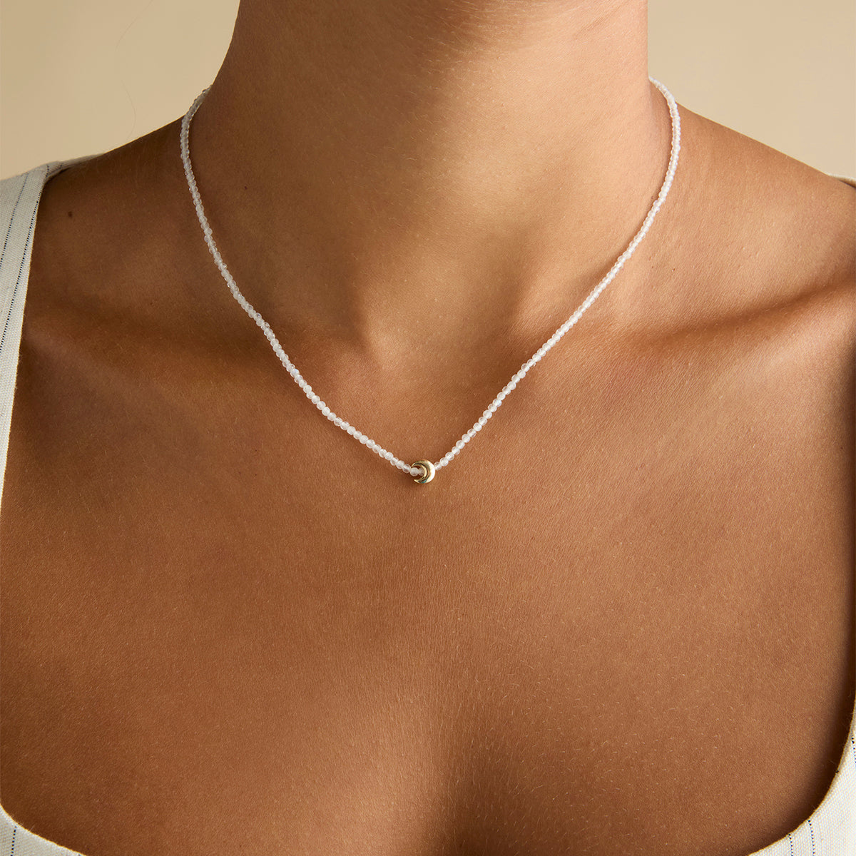 A&M Junior Collection - Moon Click Charm in 9k Gold - Click Charm - Astrid & Miyu