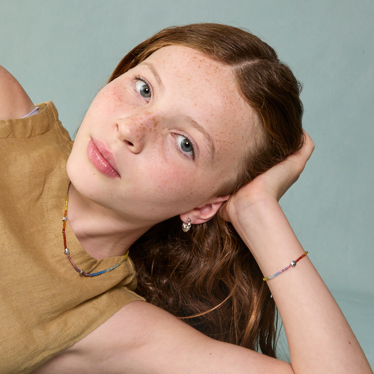 A&M Junior Collection - Sunshine Click Charm in 9k White Gold - Click Charm - Astrid & Miyu