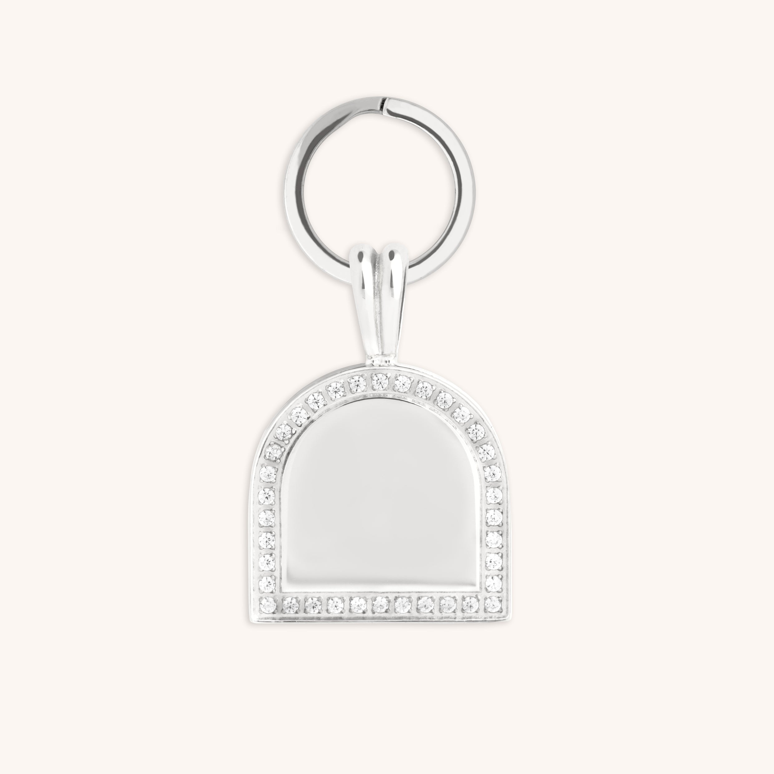 Pet Tags - Pavé Arch Pet Tag in Silver - Merchandise - Astrid & Miyu