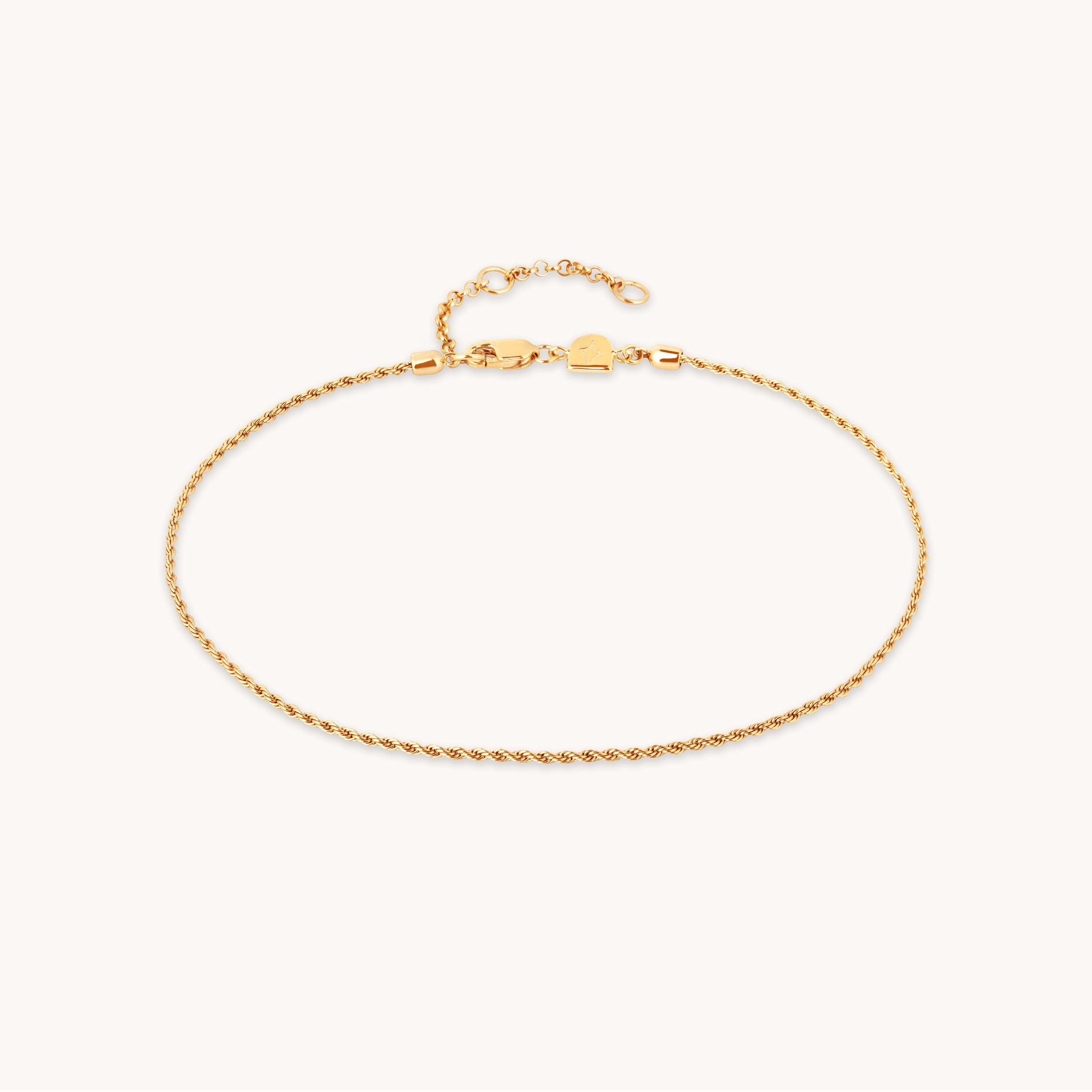 18k Gold Plated Jewellery - Essential Rope Chain Anklet in Gold - Anklet - Astrid & Miyu