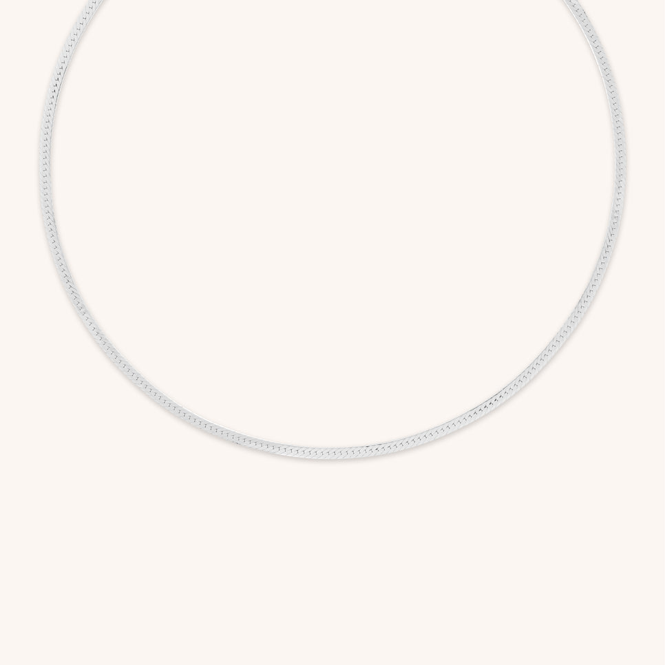 Necklaces & Bracelets - Essential Snake Chain Necklace in Silver - Chain Necklace - Astrid & Miyu