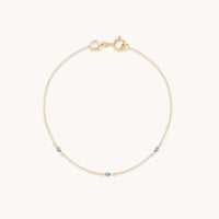 Bracelets - Alexandrite Charm Bracelet in Solid Gold - Charm Bracelets - Astrid & Miyu