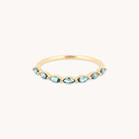 Gemstone Jewellery - Alexandrite Marquise Band Ring in Solid Gold - Band Rings - Astrid & Miyu