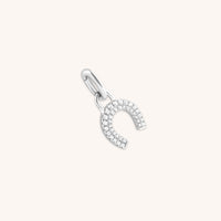 Hoop Charms - Horseshoe Talisman Charm in Silver - Talisman Charm - Astrid & Miyu