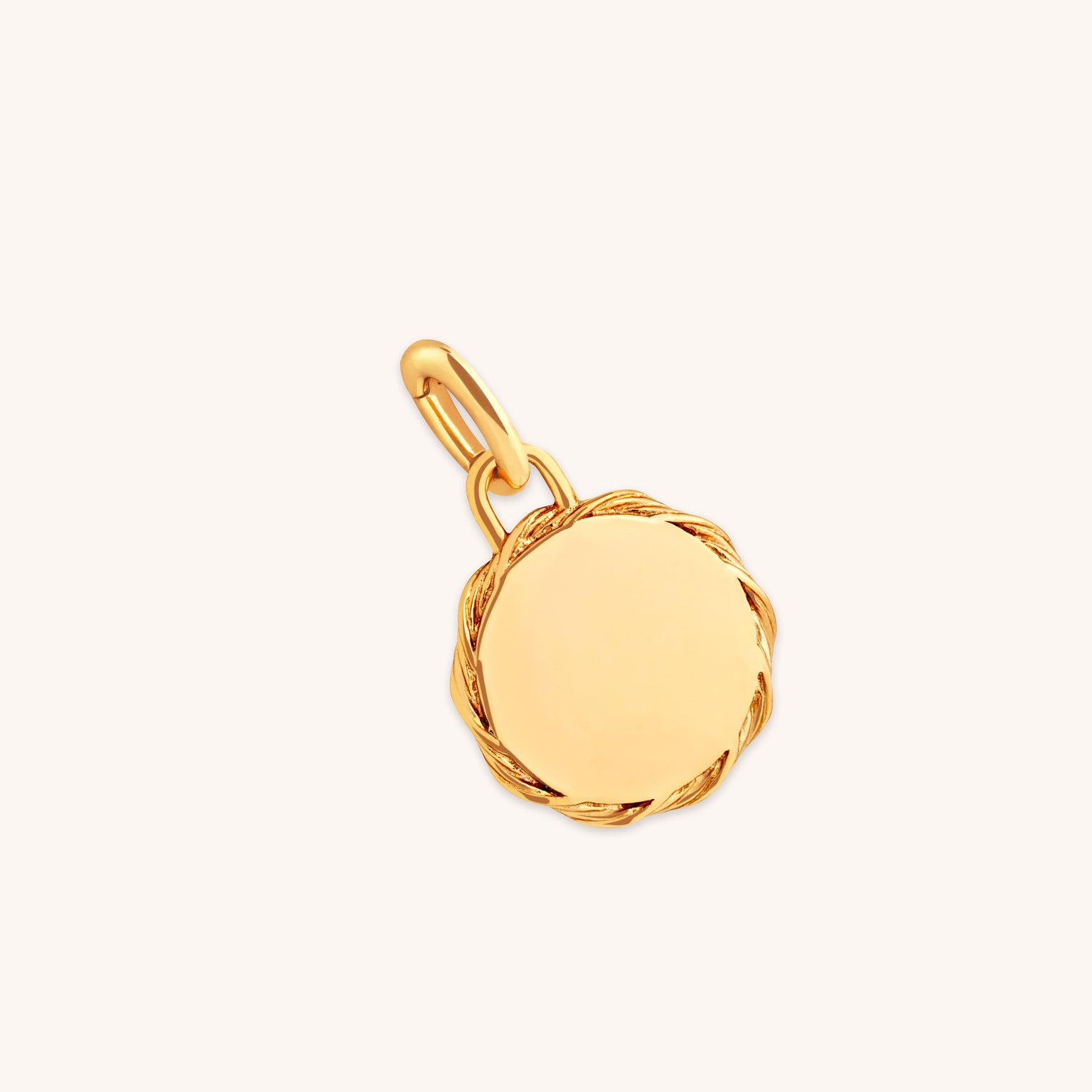 18k Gold Plated Jewellery - Coin Talisman Charm in Gold - Talisman Charm - Astrid & Miyu
