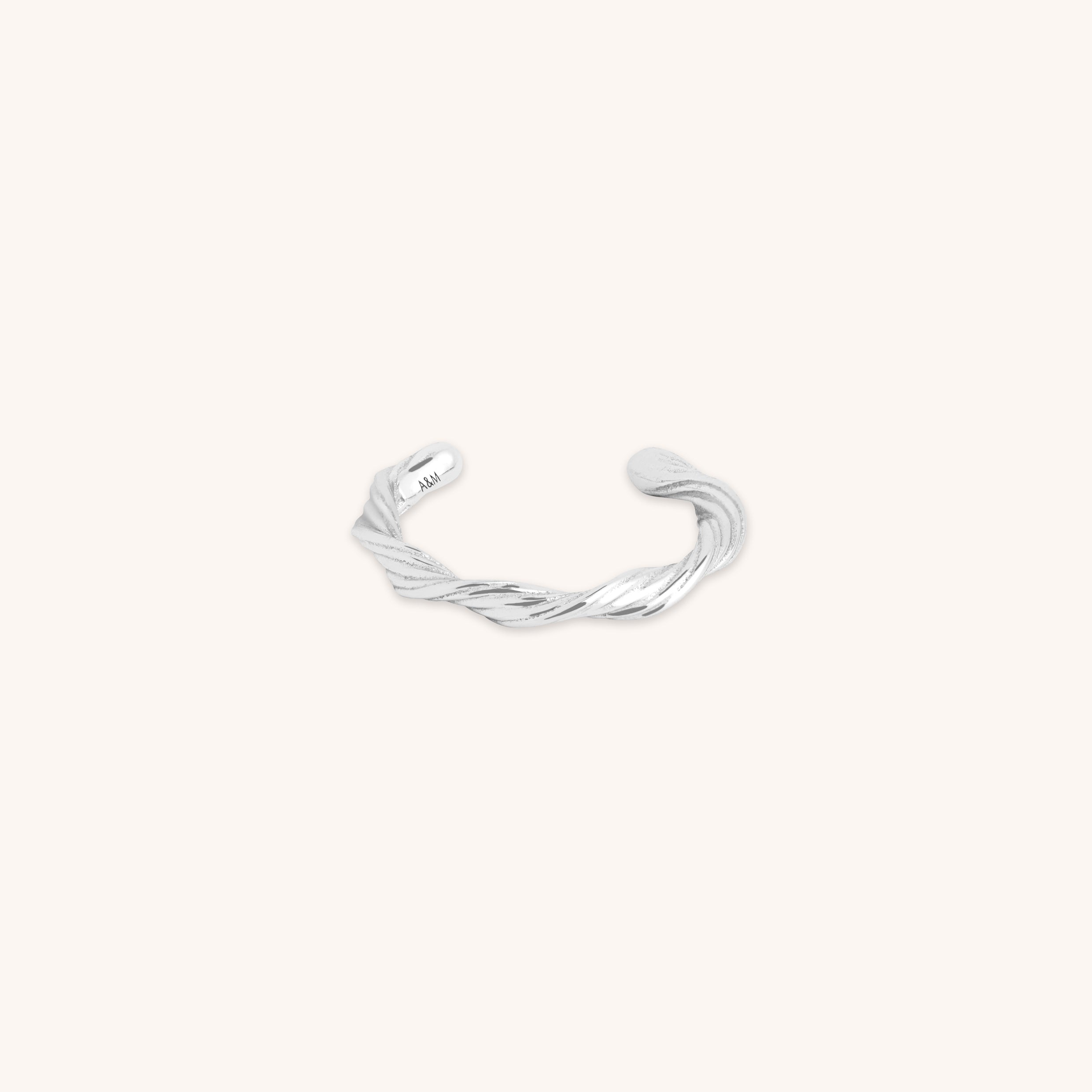 Ear Cuffs - Twist Ear Cuff in Silver - Ear Cuffs - Astrid & Miyu