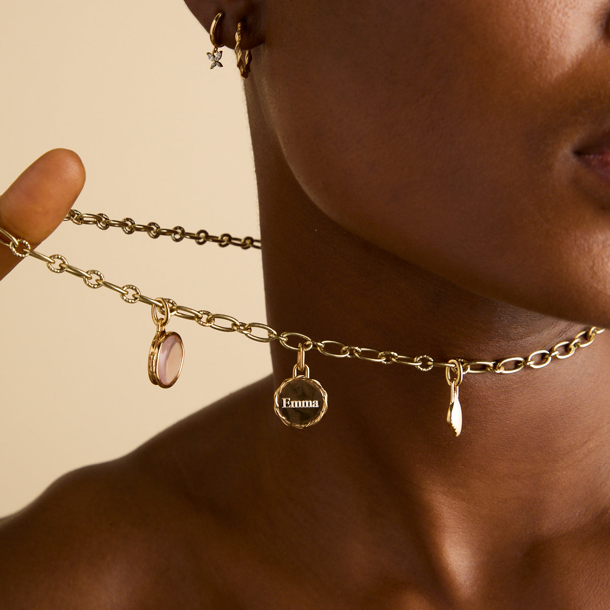 18k Gold Plated Jewellery - Butterfly Charm Huggies in Gold - Huggies - Astrid & Miyu