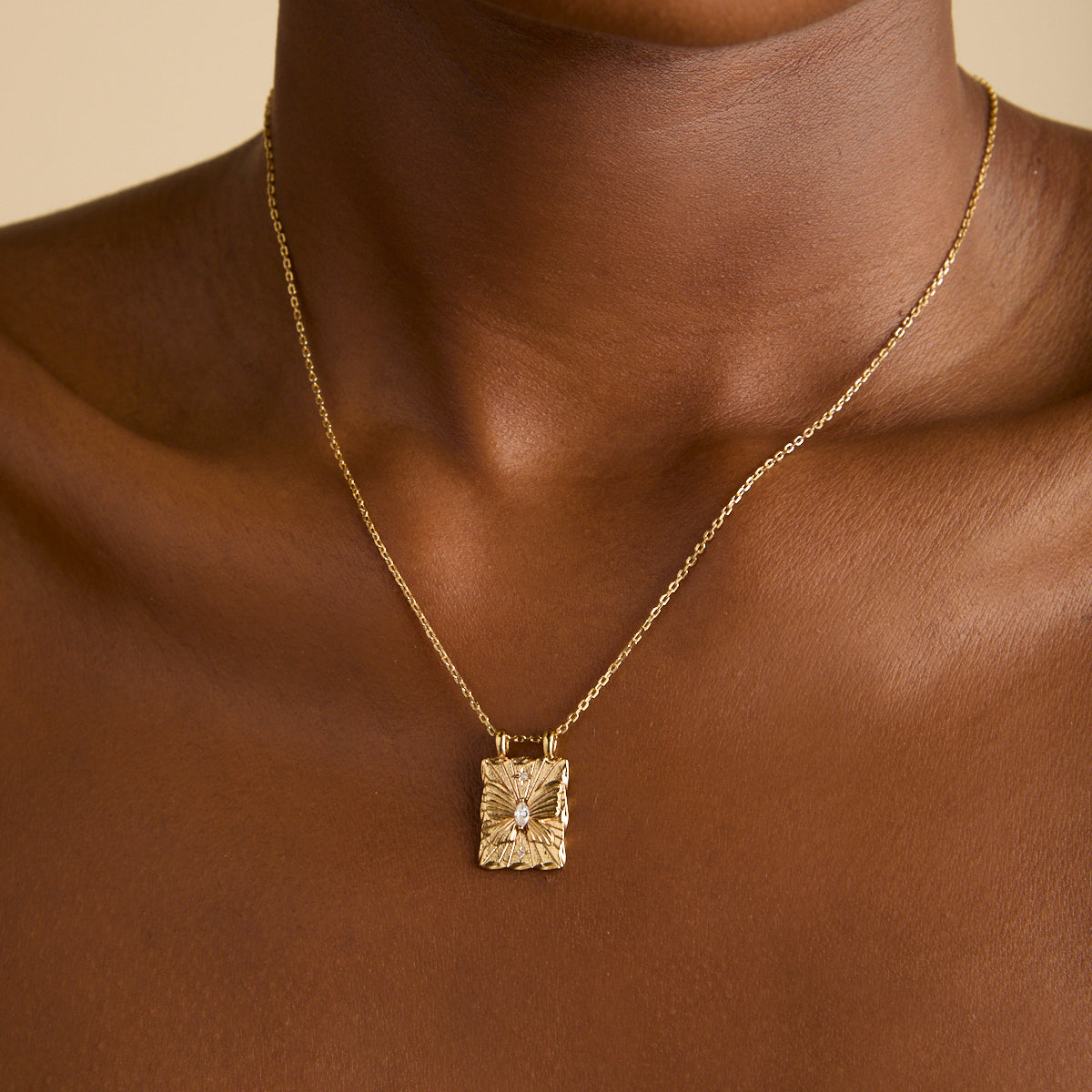 18k Gold Plated Jewellery - Butterfly Pendant Necklace in Gold - Pendant Necklace - Astrid & Miyu