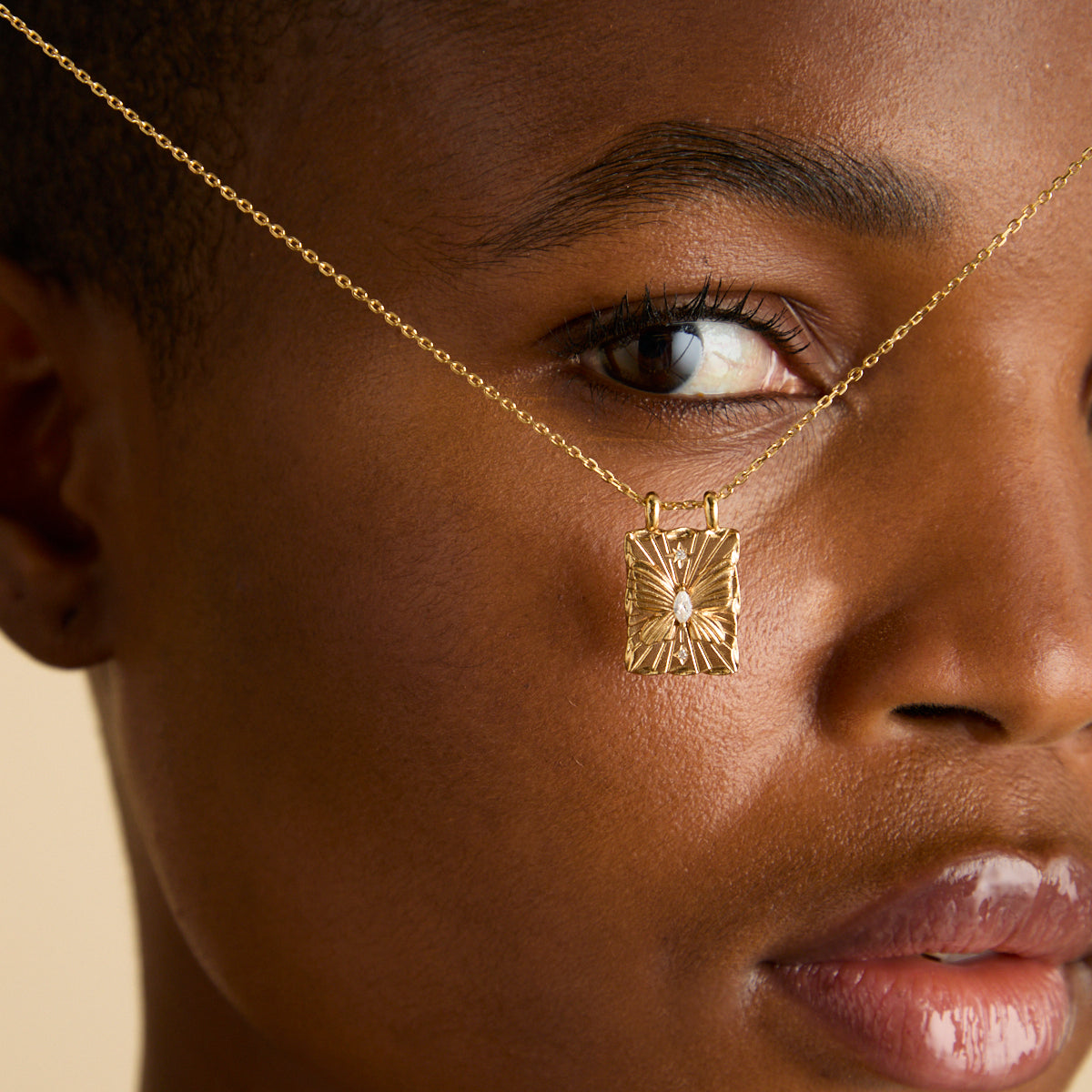 18k Gold Plated Jewellery - Butterfly Pendant Necklace in Gold - Pendant Necklace - Astrid & Miyu