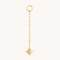 Ear Curation Chain™ - Star Ear Curation Chain™ in Solid Gold - Piercing Chains - Astrid & Miyu