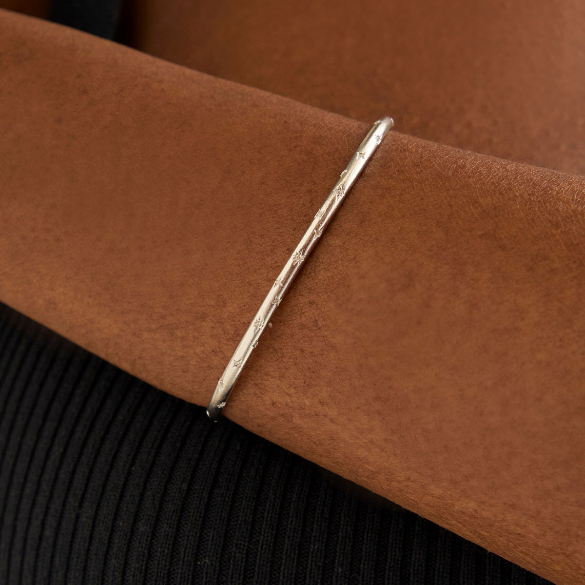 Bracelets - Cosmic Star Cuff in Silver - Bracelet - Astrid & Miyu