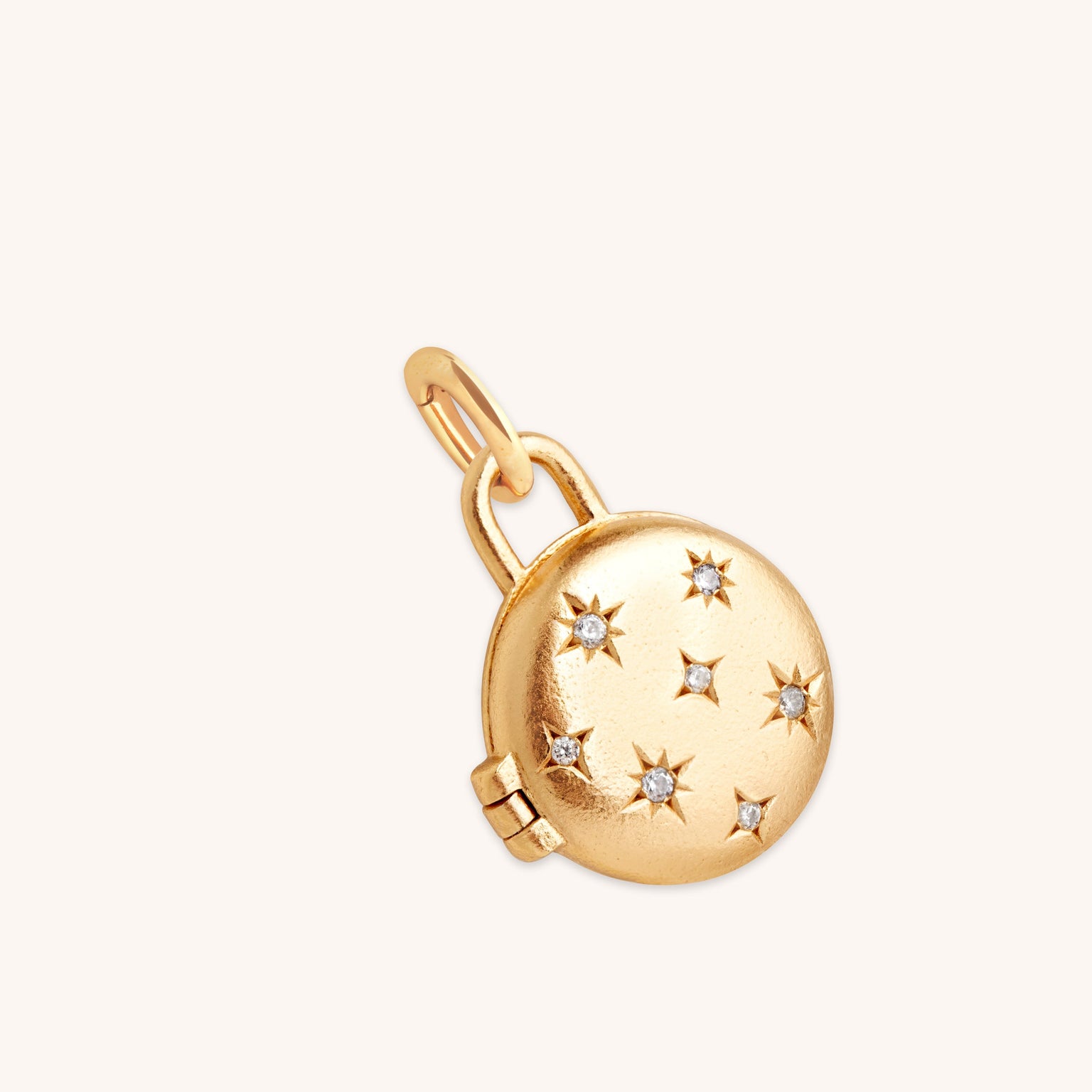 18k Gold Plated Jewellery - Cosmic Locket Talisman Charm in Gold - Talisman Charm - Astrid & Miyu