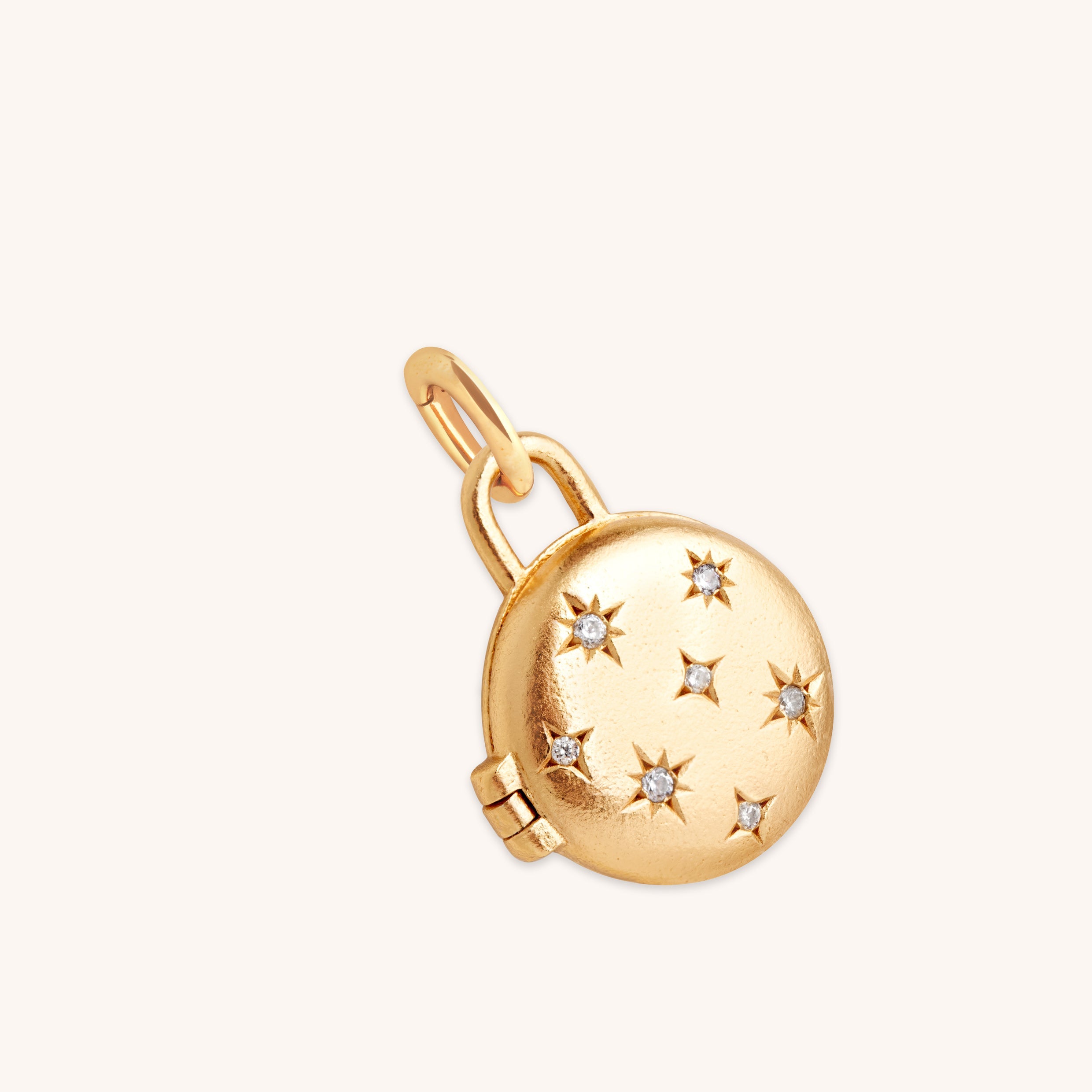 18k Gold Plated Jewellery - Cosmic Locket Talisman Charm in Gold - Talisman Charm - Astrid & Miyu