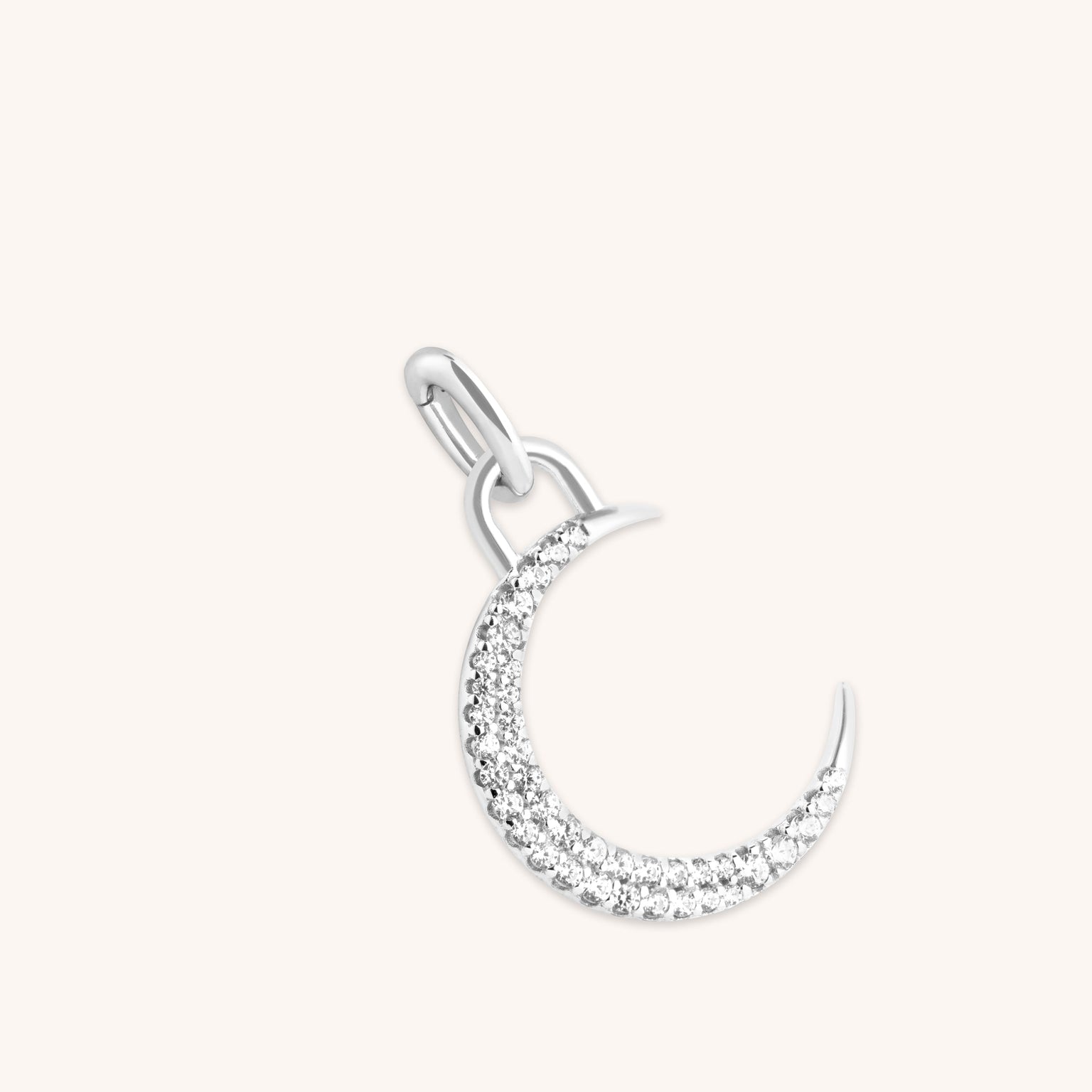 Hoop Charms - Moon Talisman Charm in Silver - Talisman Charm - Astrid & Miyu