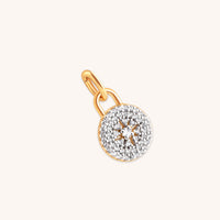 18k Gold Plated Jewellery - Pavé Star Charm in Gold - Talisman Charm - Astrid & Miyu