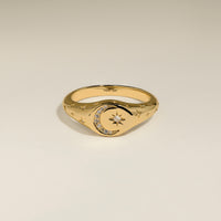 Cosmic Signet Ring in Gold