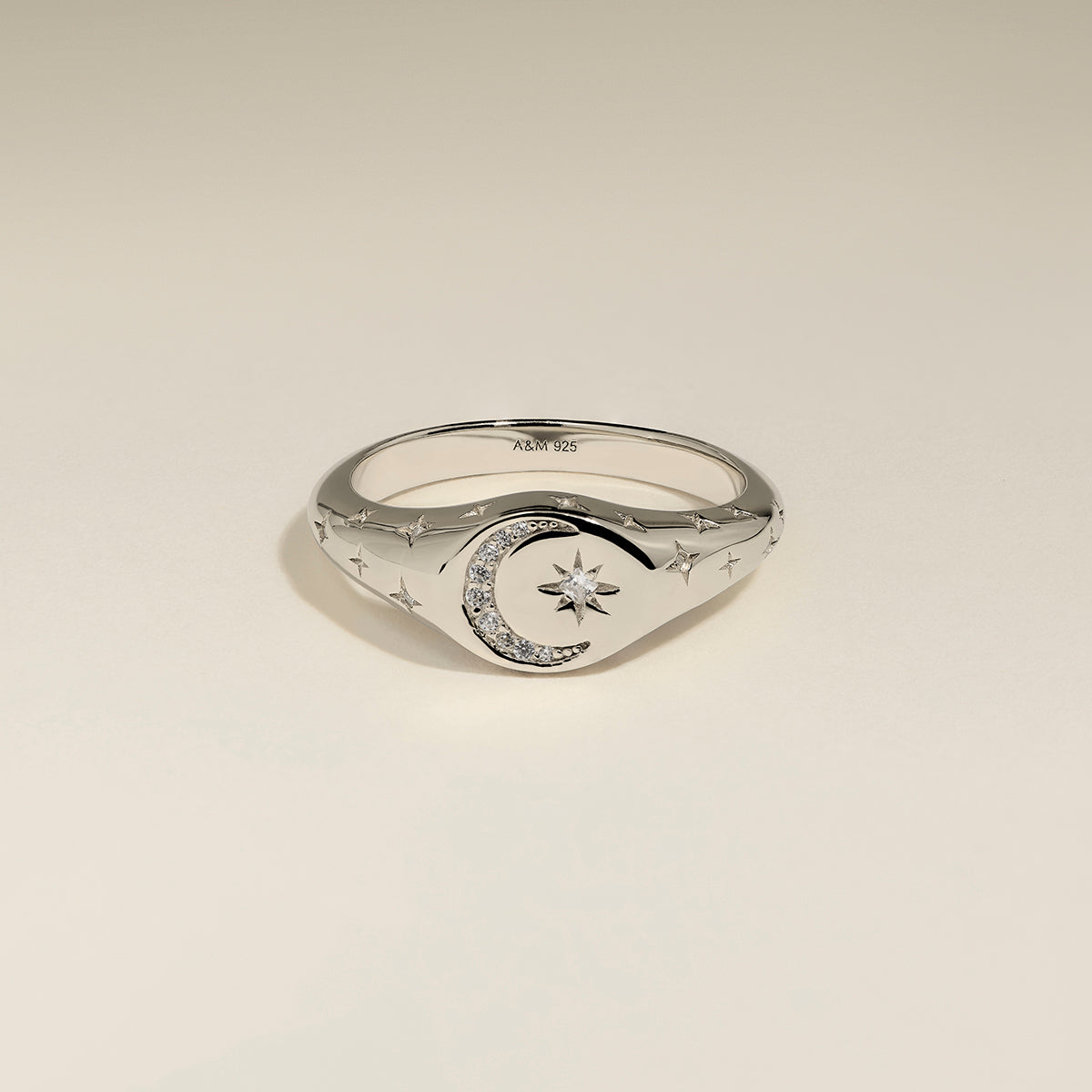 Cosmic Signet Ring in Silver